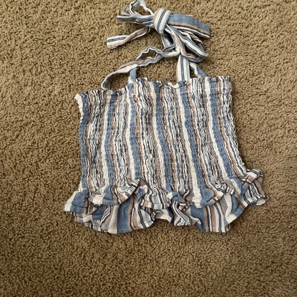striped tube top